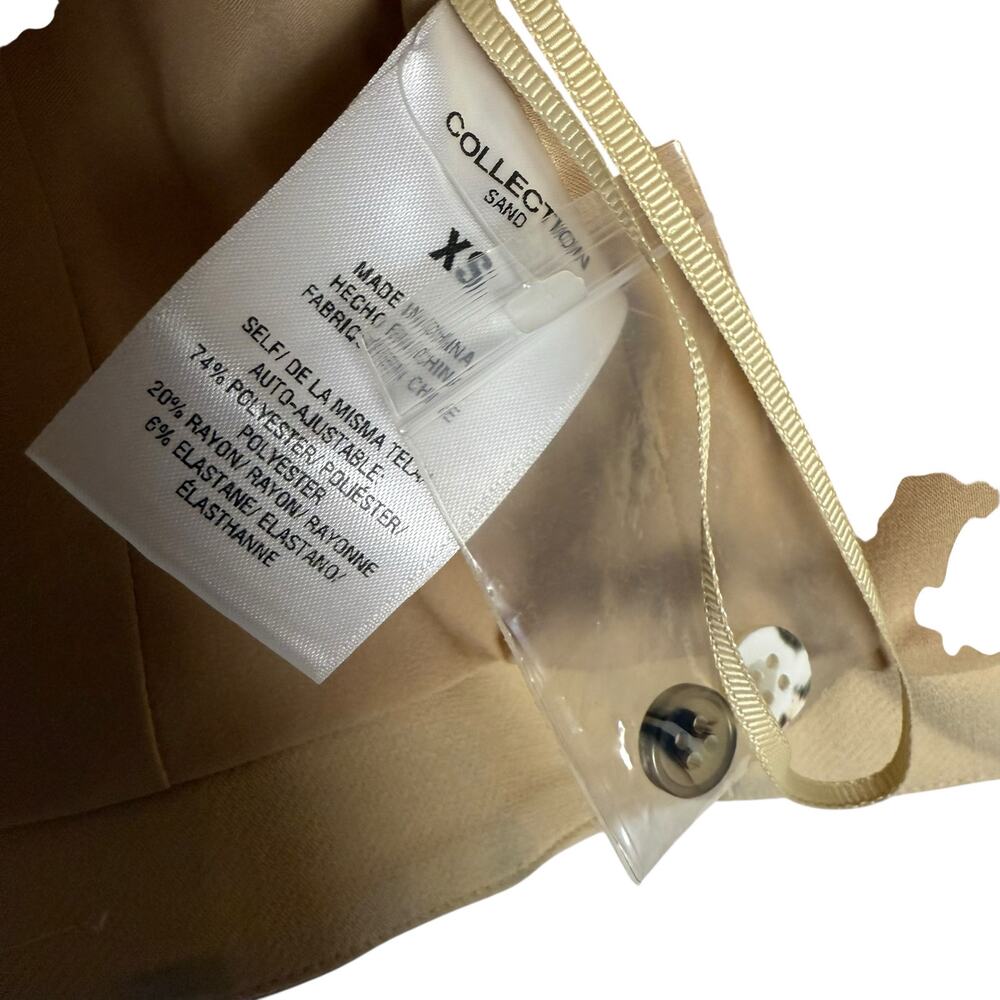 Favorite Daughter Margaret Beige Button Front Sleeveless Crepe Vest Size XS - Picture 10 of 16